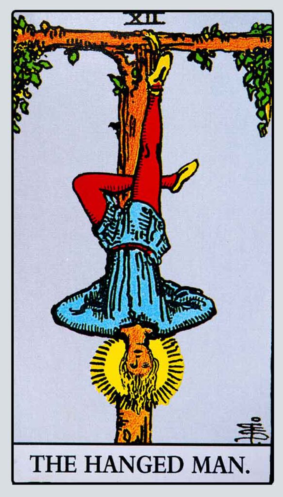 The Hanged Man card