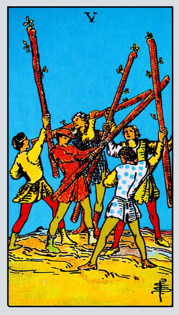 Five of Wands Card