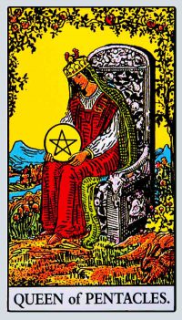 Queen of Pentacles Card