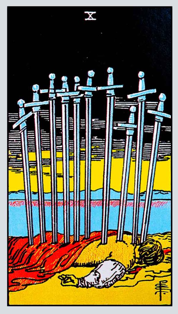 Ten of Swords Card