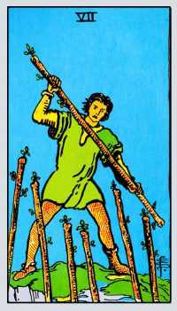 Seven of Wands Card