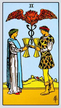 Two of Cups Card