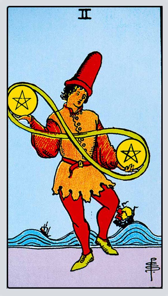 Two of Pentacles Card