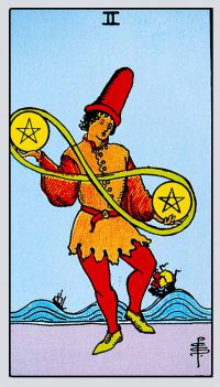 Two of Pentacles Card