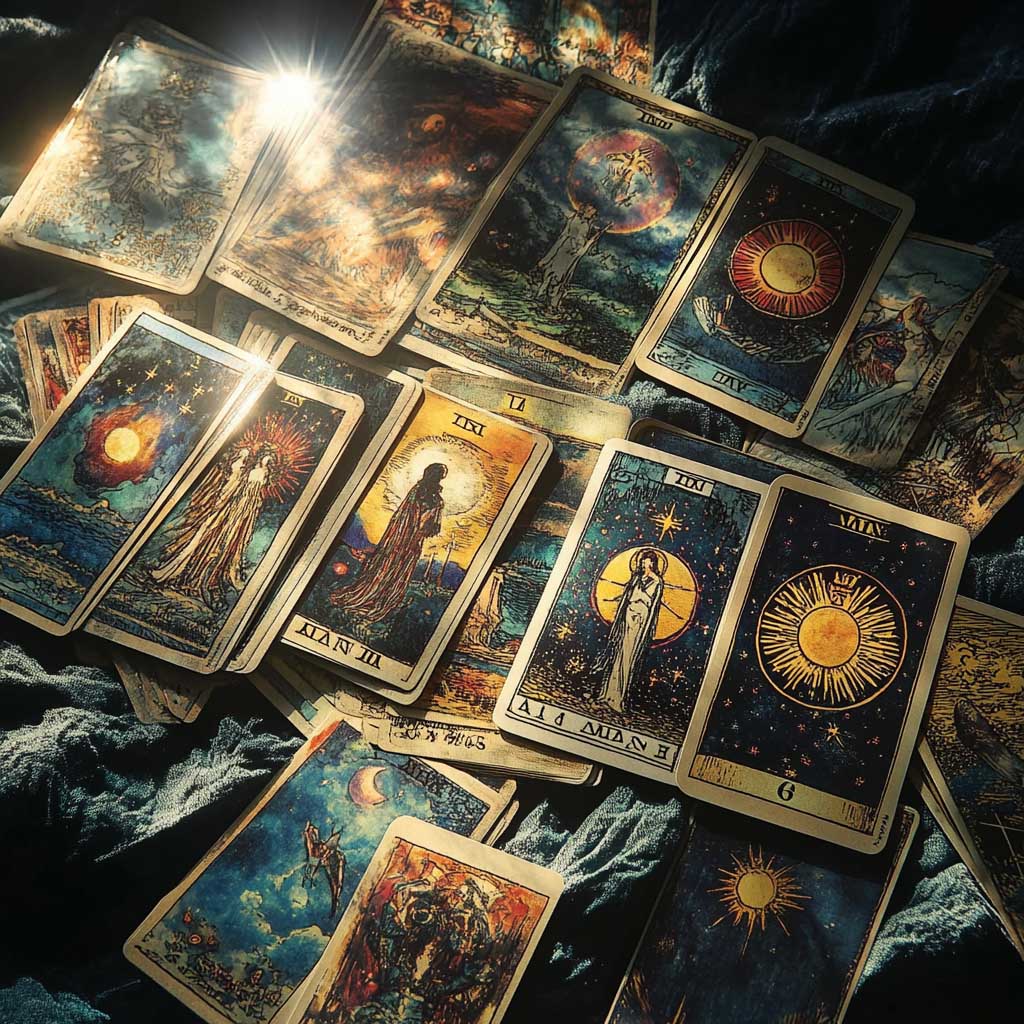 tarot deck Cleanse and Charge under the moon